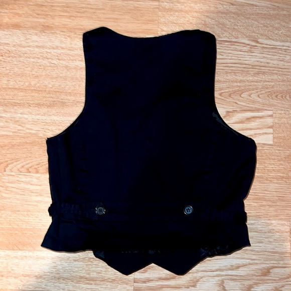 Ambiance Apparel Cropped Black Vest Size Small - Picture 3 of 3